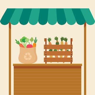 Só para pequenas empresas: aquisição de hortifrutigranjeiros